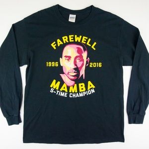 RARE Kobe Bryant Farewell Mamba Long Sleeve Shirt